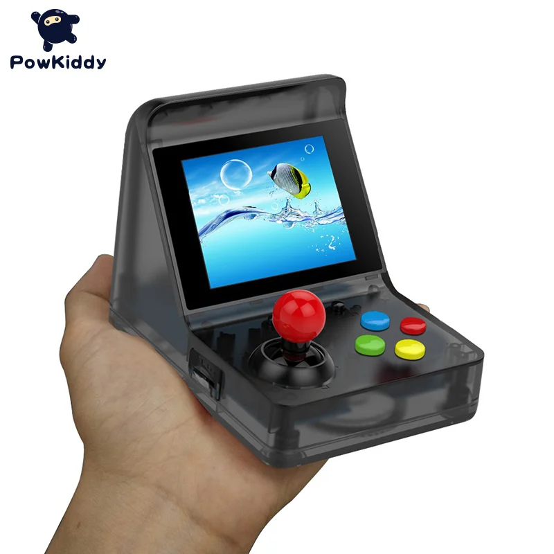 Powkiddy ретро мини аркадная 4,3 дюймов экран 3000 Встроенная игра поддержка SD карты два бесплатных джойстика