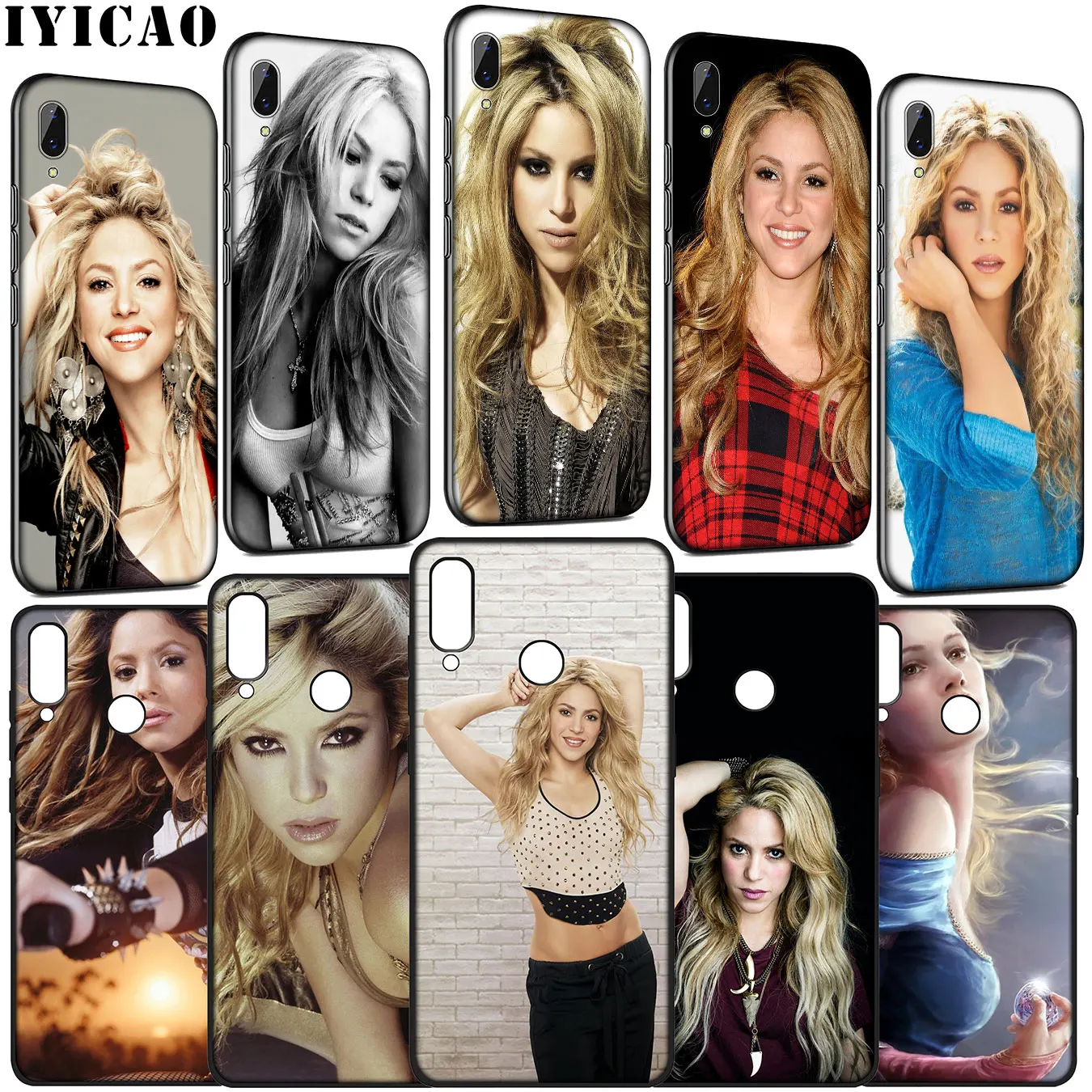 

IYICAO Shakira Soft Silicone Case for Huawei Y9 Y7 Y6 Prime 2019 Honor 20 10 9 9X 8C 8X 8 Lite 7C 7X 7A Pro