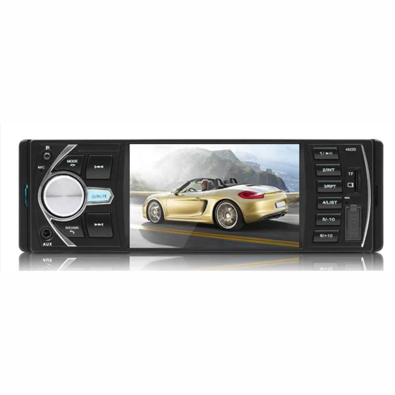 4' HD автомобильный стерео радио MP5 плеер Bluetooth аудио FM/USB/AUX/FM камера DVR видео Поддержка DVR видео сигнал вход
