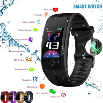 

QS100 0.96" Bluetooth Smart Bracelet Heart Rate Monitoring Waterproof Fitness Activity Tracker Sports Watch