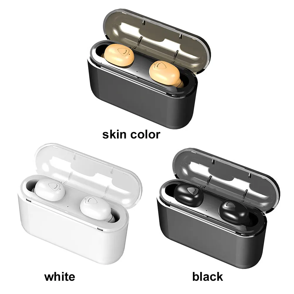 X9 TWS Bluetooth наушники V5.0 наушники с микрофоном беспроводной 3D стерео гарнитура громкой связи звонки для телефона с зарядным устройством