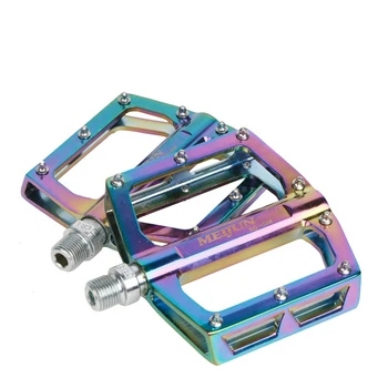 

MEIJUN Pedals Road Mountain Bike Aluminum Alloy Rainbow Bicycle Pedals