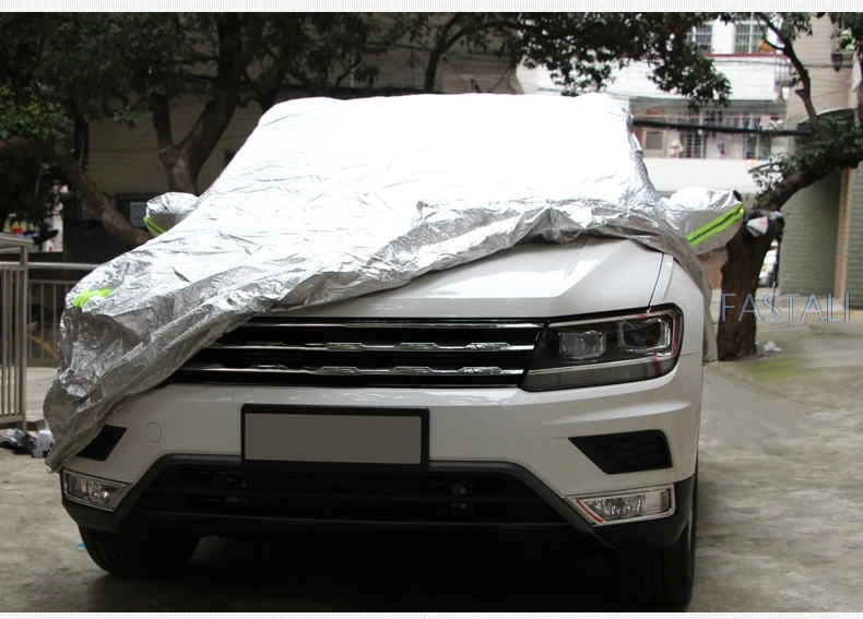 Для Tiguan второго поколения- солнцезащитный чехол Полный Автомобильный пылезащитный чехол авто открытый защитный чехол автомобильные аксессуары