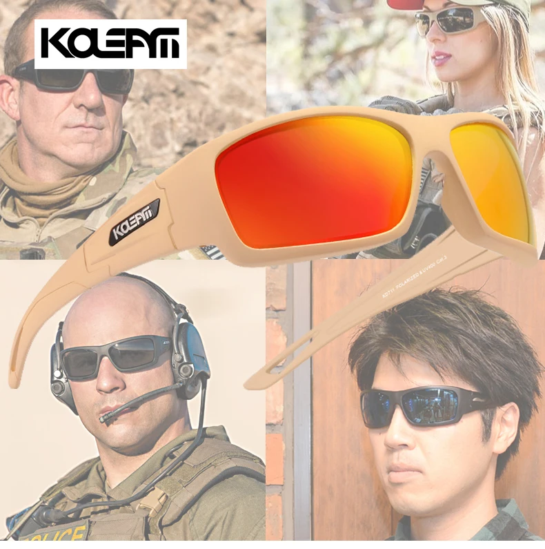 KDEAM Роскошные солдатские уличные мужские поляризованные солнцезащитные очки ультралегкие Tr90 очки оправа Квадратные Солнцезащитные очки мужские очки для вождения KH52