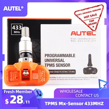 

Autel TPMS Sensor MX-Sensor 433MHZ Tire Repair Tools TPMS Sensor Support Programing With TS501 TS508 MX Sensor 433 MHZ