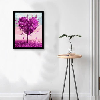 

Paint By Numbers Diy Acrylic Painting Kit for Kids & Adults Beginner - 16inch x 20inch One Love Tree (Without Frame)