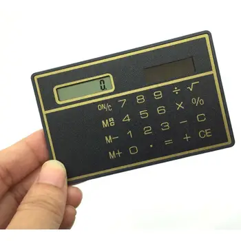 

Solar Card Calculator Ultra-thin Handheld Office Computer Student Mini Pocket Calculator