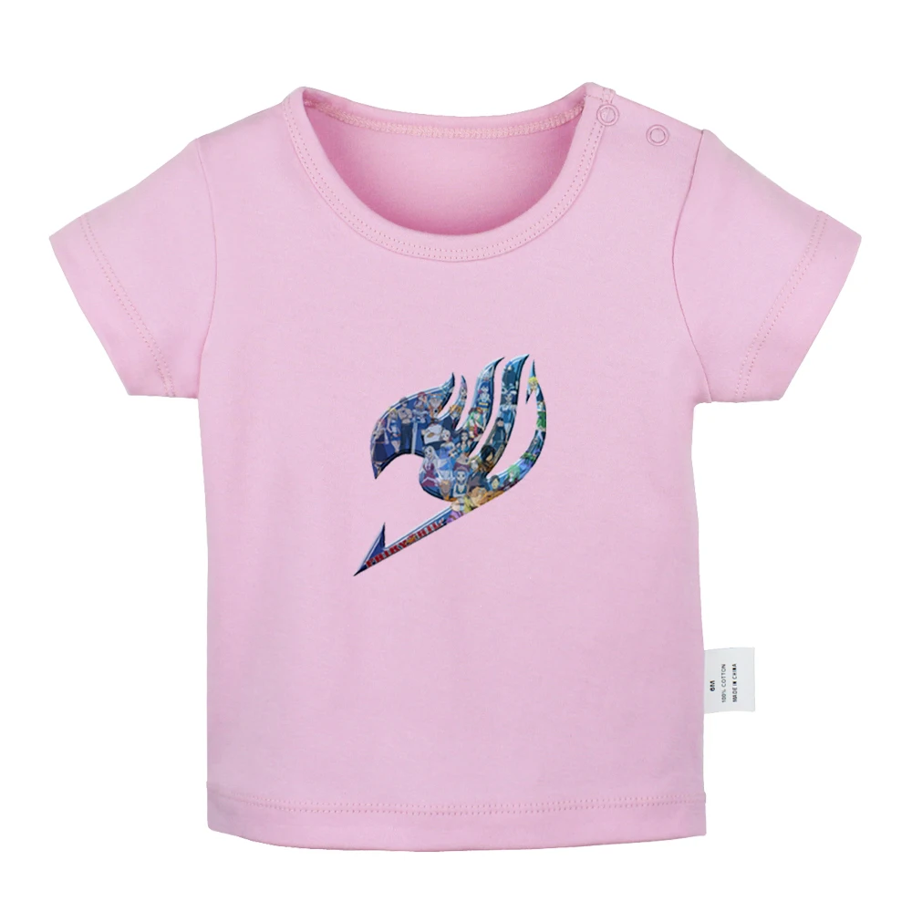JcBabyYP1134D Короткая футболка с героями из японского аниме «Fairy Tail(Guild) символ для новорожденных, для маленьких мальчиков и девочек футболки для детей ясельного возраста с принтом Графический с коротким рукавом футболки - Цвет: JcBabyYP1134D