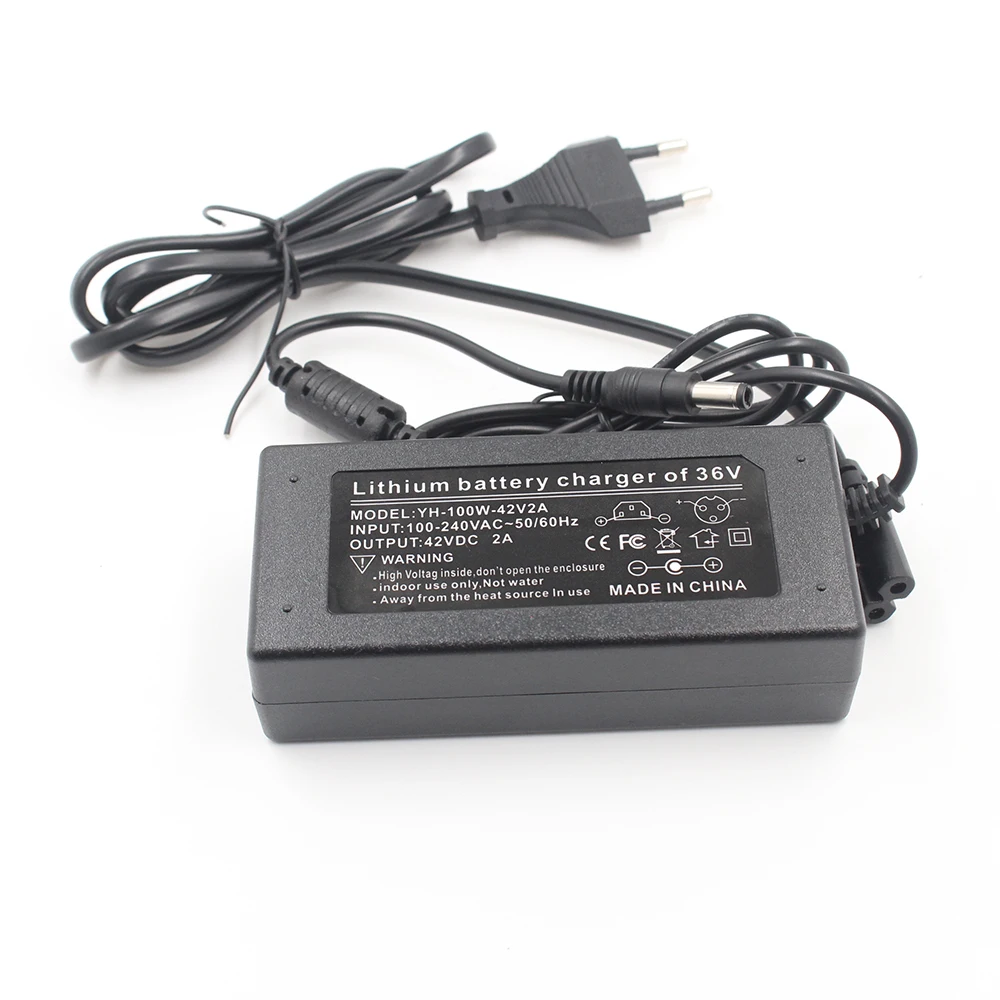 

50PCS UK 42V 2A Power Adapter 42V2A 10 Series Lithium Battery Pack Lithium Battery Charger Standard Battery Electric with Clip