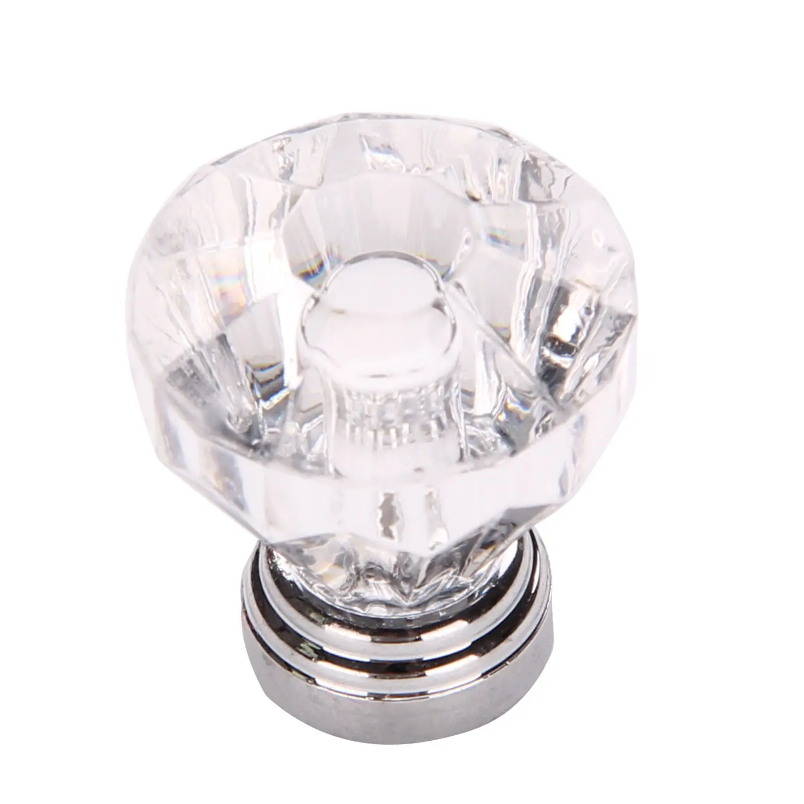 as show 25 / 30mm Diamond Shape Design Glass Knobs Cupboard Drawer Pull Out Kitchen Cabinet Door Door Handle Door Pull Handle - Цвет: as show