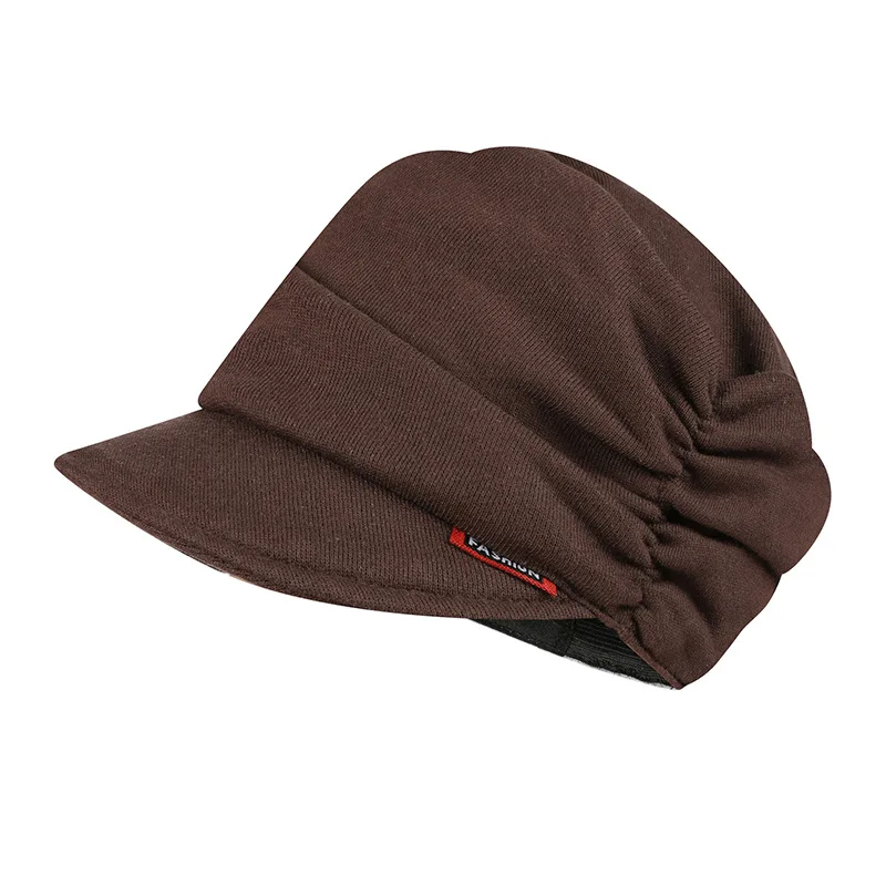 Knitted Cotton Fabric Women's Beret Cap Elastic Driving Soft Unstructured Leisure Newsboy Hats for Ladies Autumn Spring | Аксессуары
