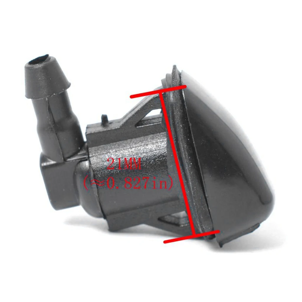 1 Pair Replacement Windshield Wiper Water Spray Jet Washer Nozzle For Toyota Siena Replace 85381-AE02 23*12*11mm