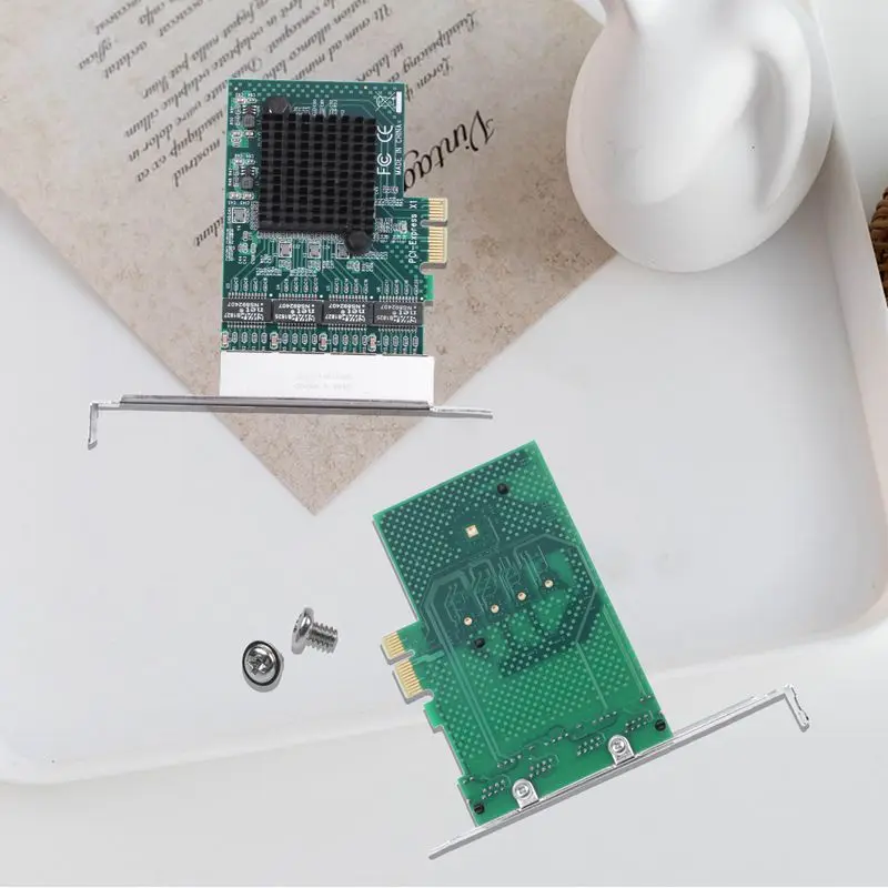 8104-T4 PCI-E 4 порта гигабитная сетевая карта сервер 4xRTL8111G главный чип управления
