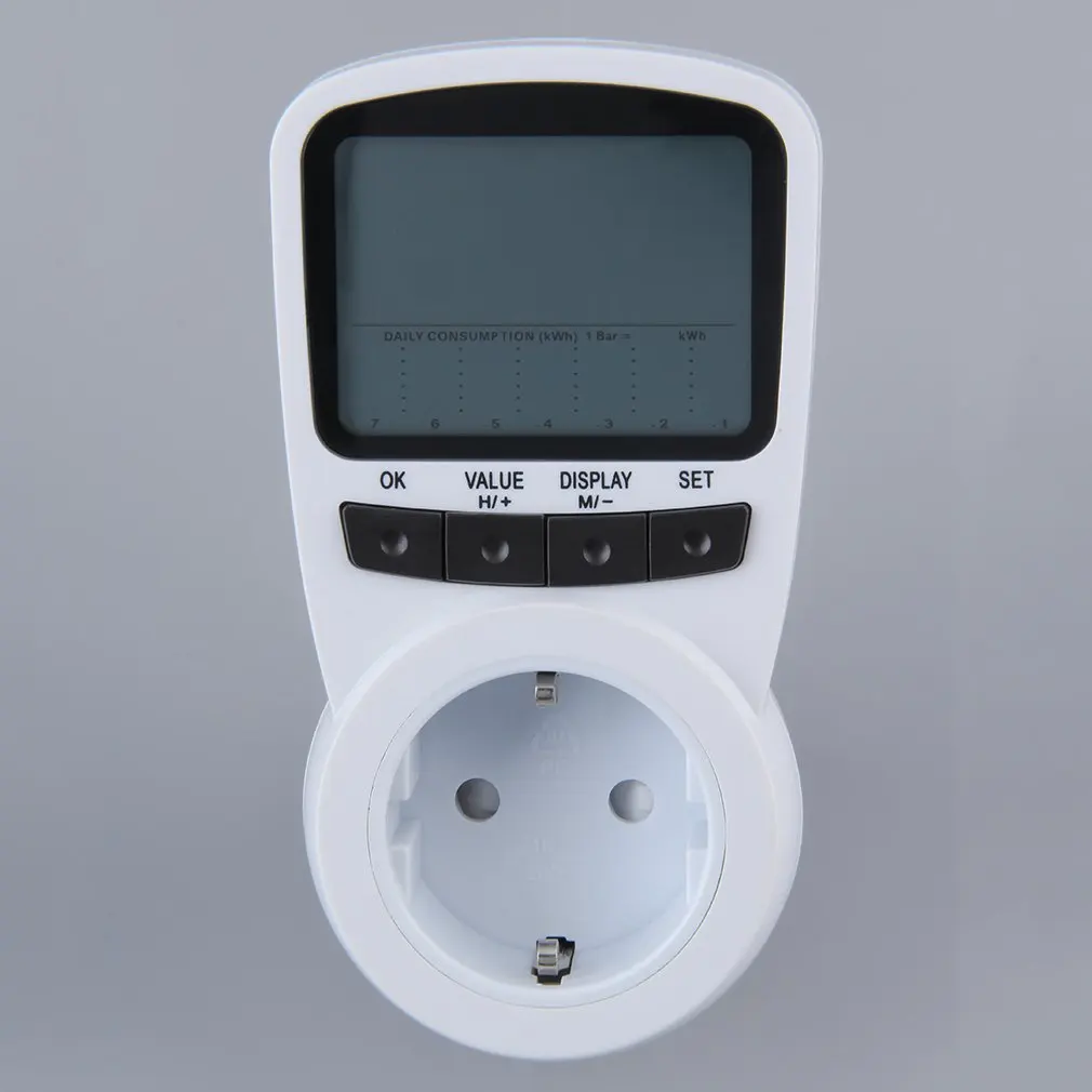 TS-1500 1 шт. Новое поступление ЕС Подключите монитор TS-1500 электронный счетчик энергии метр ЖК-монитор энергоэффективности подключаемого модуля счетчик электроэнергии