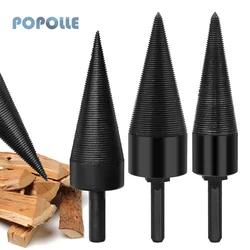 Broca de división de madera para el hogar, martillo eléctrico, broca divisora de madera, cono dividido, hacha de leña, 32 44MM