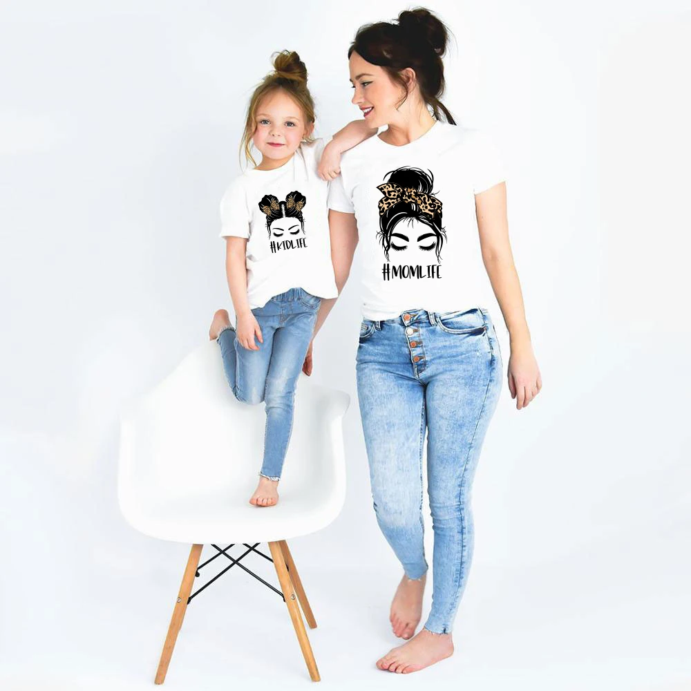 Mother Kids Matching T Shirts Outfits For Summer