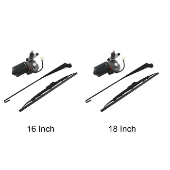 

Hot Tricycle Car Accessories Durable Electric Windshield Wiper Universal UV Resistant Snowy Day Black 12V Motor For Polaris Rang