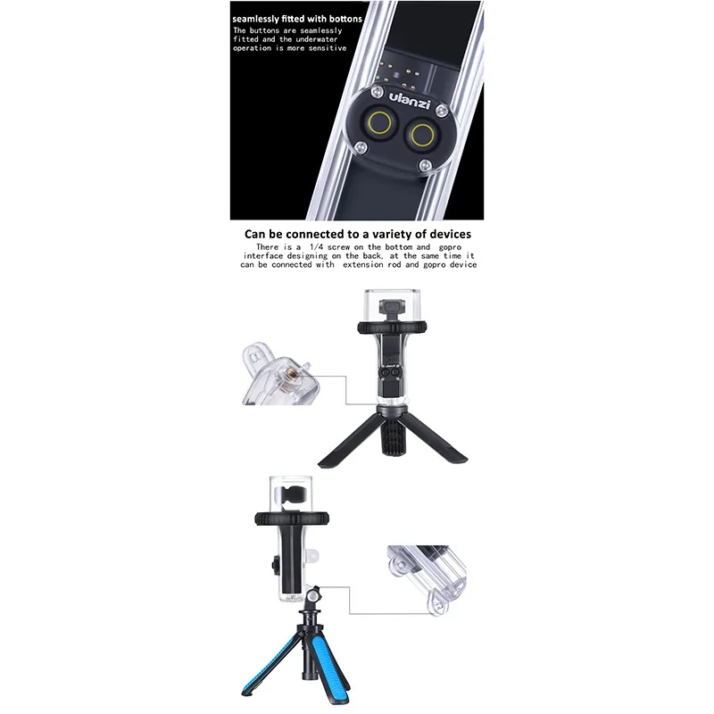 Для DJI Osmo Карманный водонепроницаемый чехол защитный чехол Подводные детали водонепроницаемые аксессуары