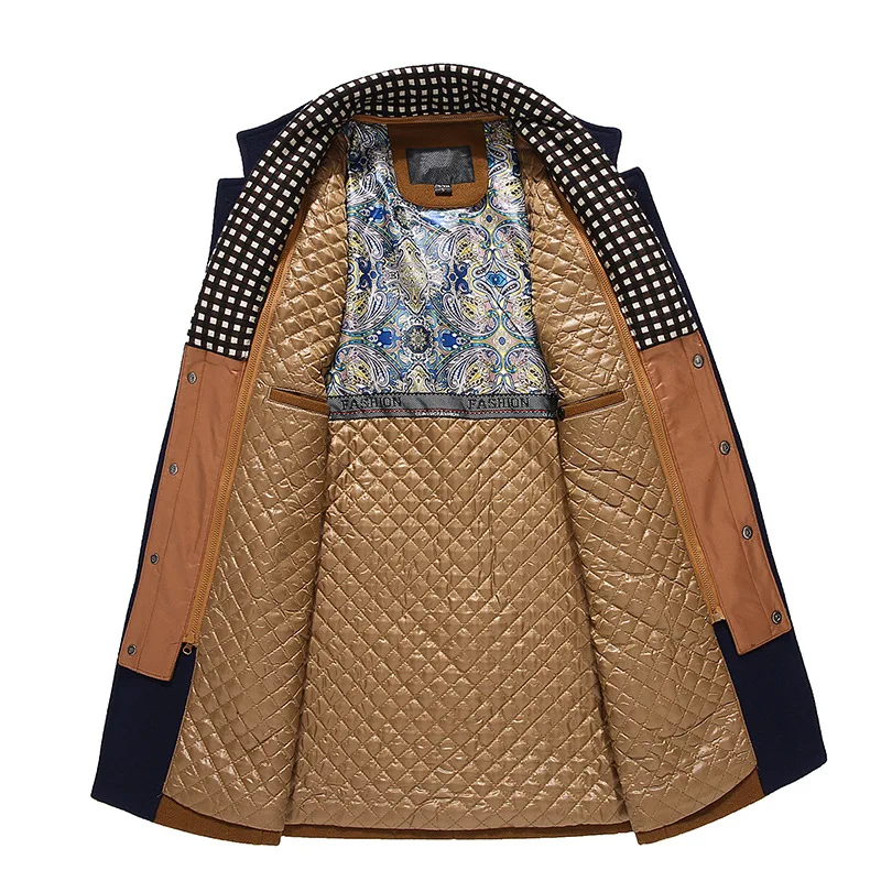 

High Quality Wool Coat Men Overcoats Topcoat Mens Single Breasted Coats Jackets New Arrival Winter Wool Casual Manteau Homme