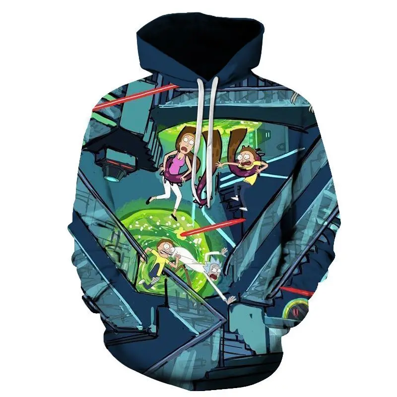 20 Rick and Morty Hot Wilderness Series Anime Hoodie 3D Print Sweatshirt Cool man Hoodie - Color: 20