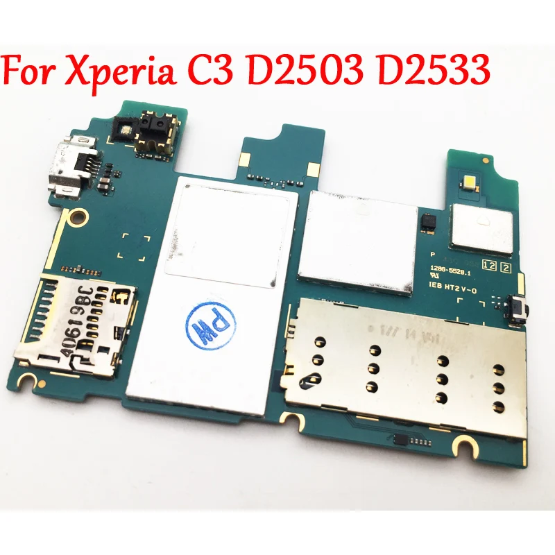 Оригинальная материнская плата разблокировки для Sony Xperia C3 D2502 D2503 D2533