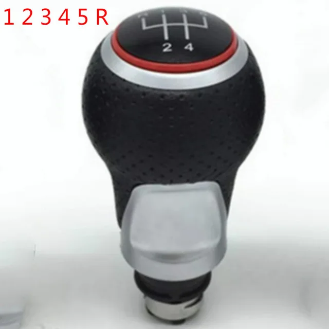 red R12345 12 мм 5/6 Скорость рукоятка для рычага переключения передач палка ручной стабилизатор для Audi A4 B6 B7 B8 A6 S4 8K A5 8T Q5 8R гибкие чехлы из термопластичного полиуретана(Ibiza 6J Seat Leon Mk1 Golf Passat - Цвет: red R12345