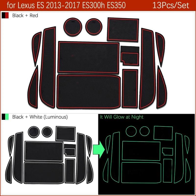 Противоскользящие резиновые ворота слот чашки коврик для Lexus RX NX GS IS ES CT200h RX350 RX450h IS250 ES350 ES300h GS350 аксессуары