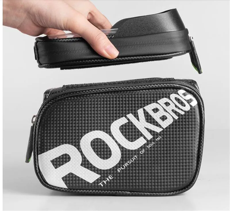 ROCKBROS 6," 5,8" водонепроницаемые сумки для экрана, велосипедные сумки, съемные многофункциональные сумки для сенсорного телефона, велосипедная сумка с верхней трубкой