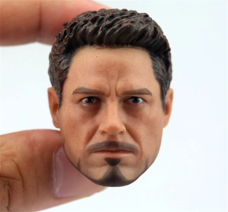 

1/6 Scale European and American Men Head Sculpt Carving Model Toy Fit 12" Male Soldier Action Figure Display DIY