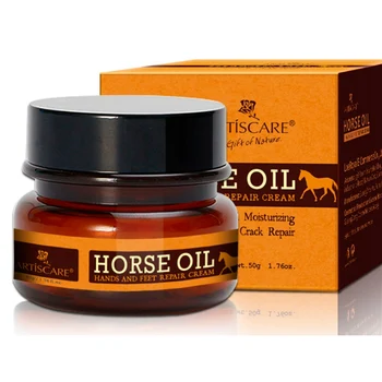 

50g Horse Oil Hand Cream And Feet Cream Repair Anti-Aging Winter Anti-crack Whitening Hand Lotion Nourishing Peach Lotion