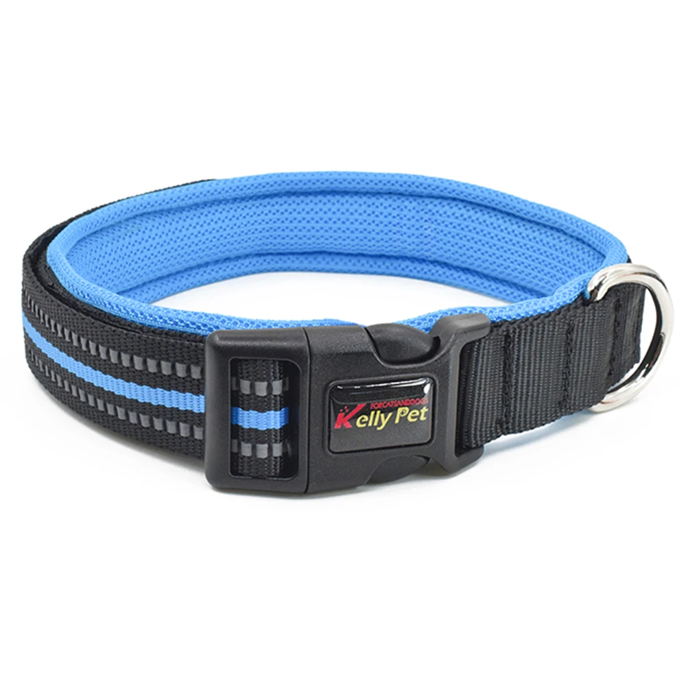 collar blue Hoomall Pet ошейники для собак светодиодный подвесной ошейник с красочными светодиодный свет, с круглой горловиной, для собаки кошки, Декор Аксессуары для ошейника питомца 1 шт - Цвет: collar blue