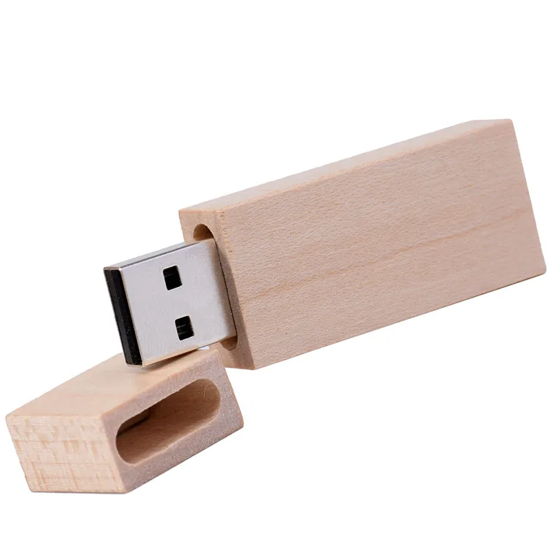 JASTER высокоскоростной USB 2,0 Пользовательский логотип деревянная флеш-карта usb флеш-накопитель Флешка 4 ГБ 8 ГБ 16 ГБ 32 ГБ U диск свадебный подарок - Цвет: Maple