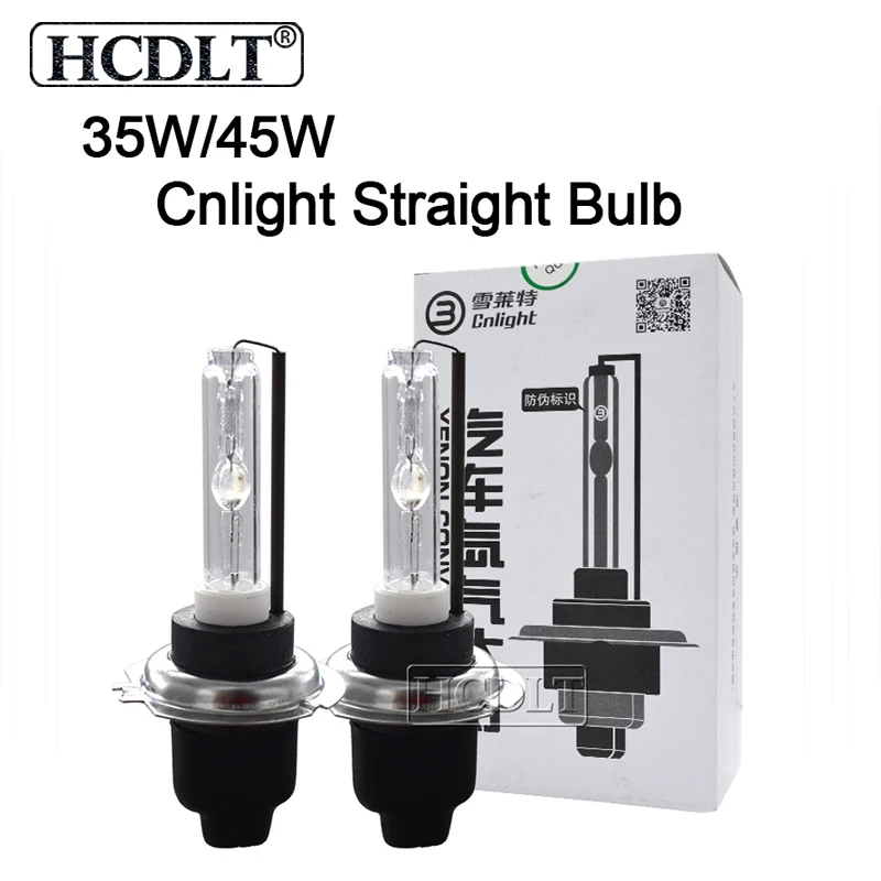 HCDLT Original Cnlight HID Xenon H7 H1 H11 HB3 HB4 D2H Bulb 35W 45W 4300K 5000K 6000K Car Headlight Cnlight Straight Ball Bulb (81)