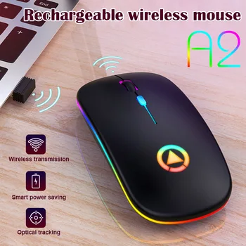 

New Hot Ergonomic Wireless Mouse Rechargeable Silent Portable Cute Mini Works for PC