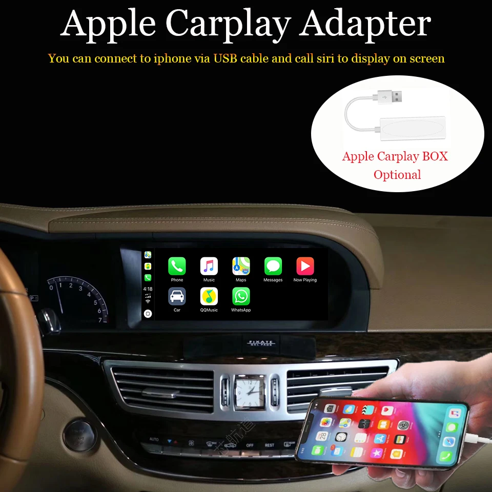 Best Car radio Android multimedia player For Mercedes Benz S Class W221 2005-2013 10.25 inch touch screen GPS Carplay Car monitor 10