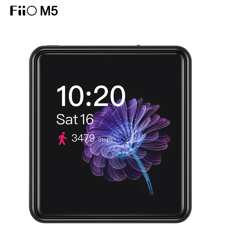 FiiO M5 Ultra-portable High-Resolution Audio Player AK4377 CSR8675 Support USB DAC PO/LO/Spdif Step counter