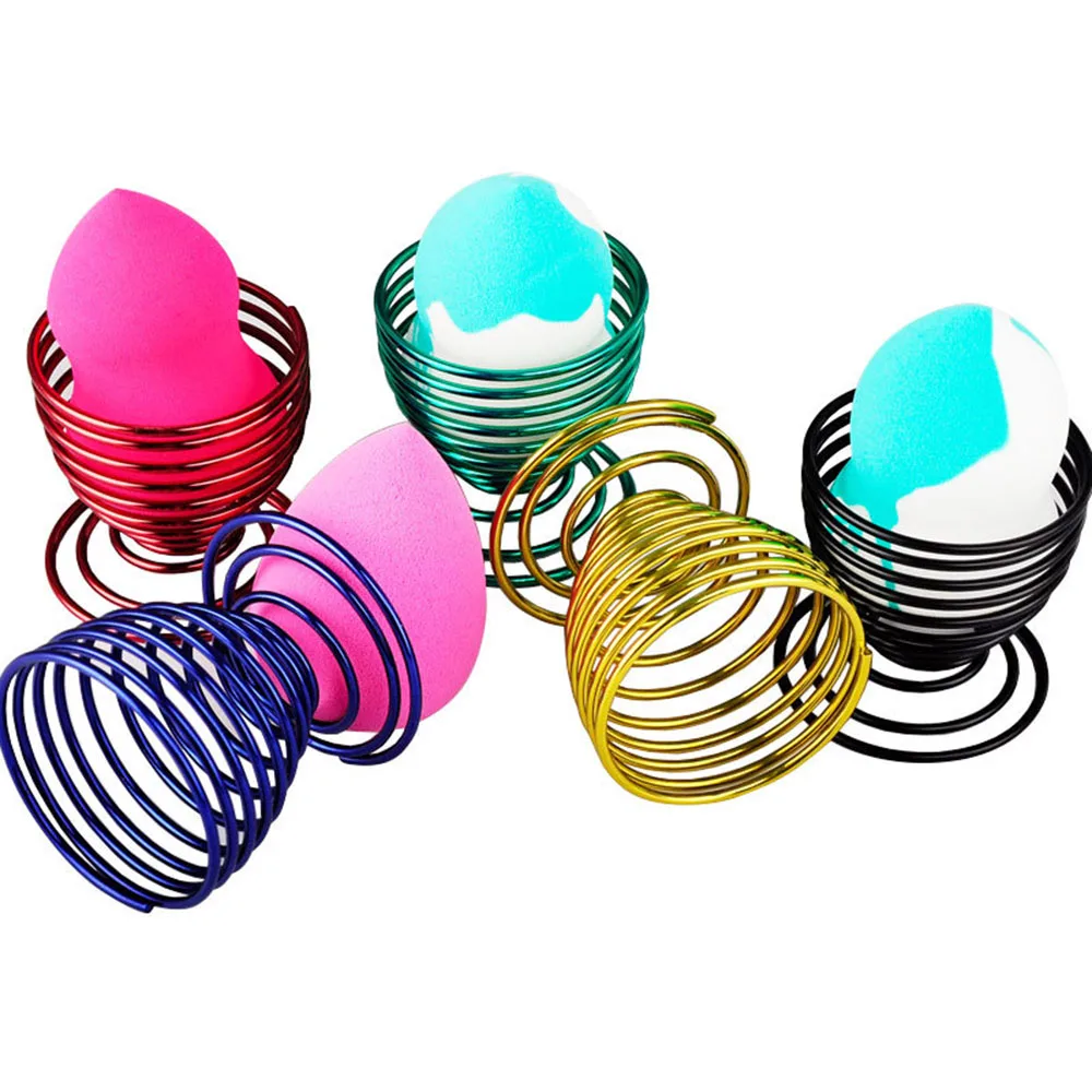 5 Colors Puff Storage Racks Makeup Blenders Metal Stands Alloy Makeup Sponge Puff Drying Holder Storage Rack Cosmetic Tool TSLM1
