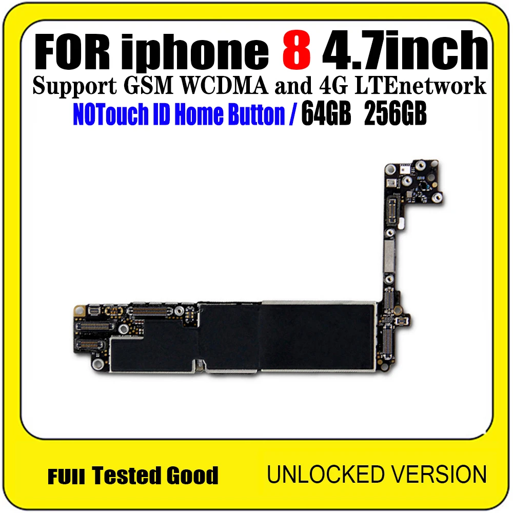 Материнская плата для iPhone 8 4 7 дюйма 64 ГБ/256 ГБ с системой распознавания отпечатков