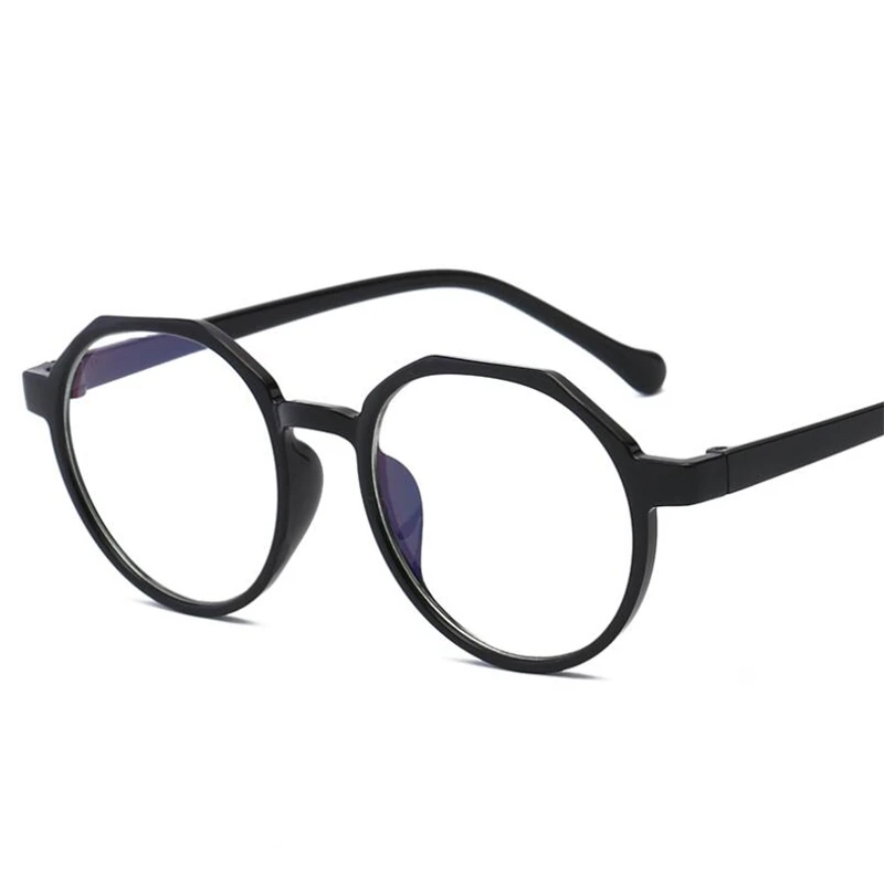 Retro Round Optics Eyeglasses Women Men Fashion Clear Mirror Myopia Lens Nearsighted Glasses 0-0.5-1.0-1.5 To-6.0 - Цвет оправы: Sand Black