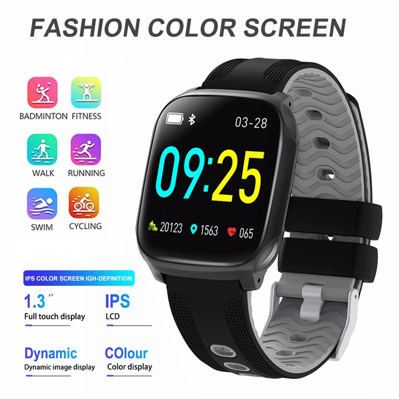 

Watch Smart Bracelet Intelligent Movement Heart rate Blood Pressure Health Wristband Full Touch Music Sleep Tracker Fitness Band