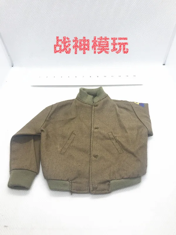Jacket 1:6 масштаб Второй мировой войны армии США бронированная одежда брюки куртка рубашка ботинки костюм яростный армейский боевой военный подходит 1" Солдат Рисунок - Цвет: Jacket