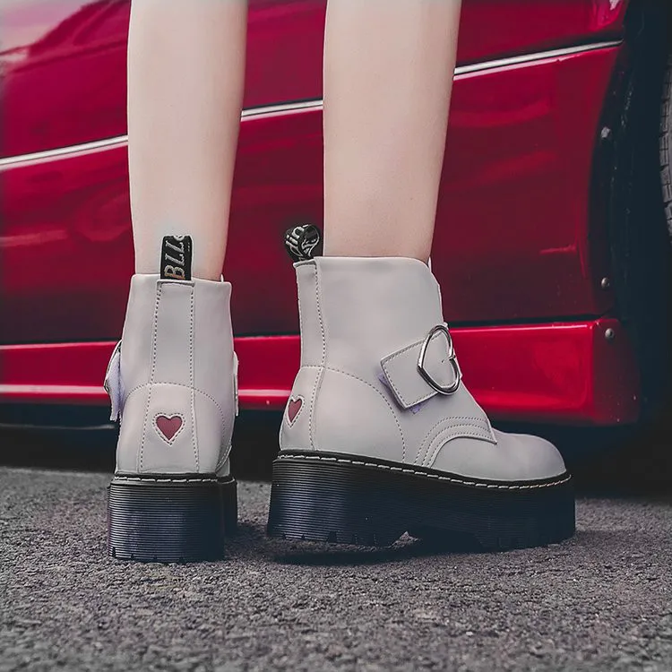 Cena Moda zamek błyskawiczny płaskie buty kobieta szpilki platforma PU skórzane buty zasznurować kobiety buty botki dziewczyny 35 40