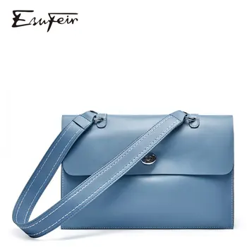 

ESUFEIR Leather Female Shoulder Bag Fashion Satchel Women Crossbody Bag Large Capacity Composite Bag Ladies Handbag Briefcase