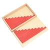 Small Size Montessori Math Toy Blue & Red Rods Sticks Box Red Rods Digital 1-10 With Wood Box Toys for Children Early Learning 4
