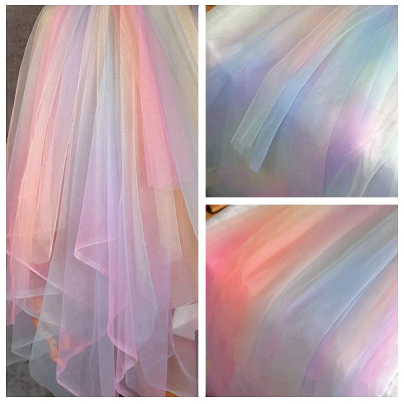 Colorful Gradient Rainbow Soft Mesh 