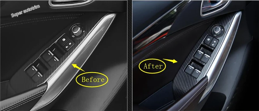 Lapetus для Mazda 6 Atenza Sedan& Wagon аксессуары интерьерная дверная ручка держатель Кнопка подъема окна переключатель Крышка отделка