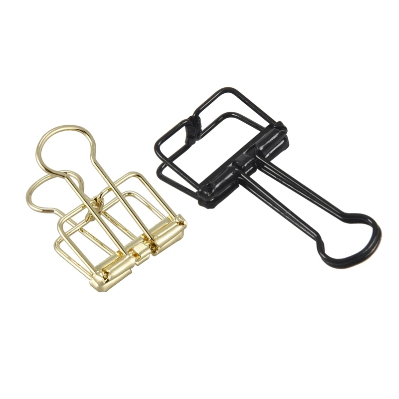 

24 PCS Creative Wire Binder Clips Reusable Paper Clips Small Skeleton Clips with Good Elasticity Strong Grip for Your Documents