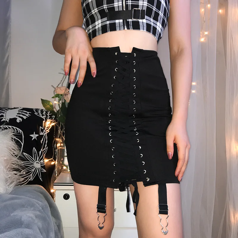 

Europe And America AliExpress 2019 Summer New Style Skirt-String Bandage Cloth Short Skirt Women's