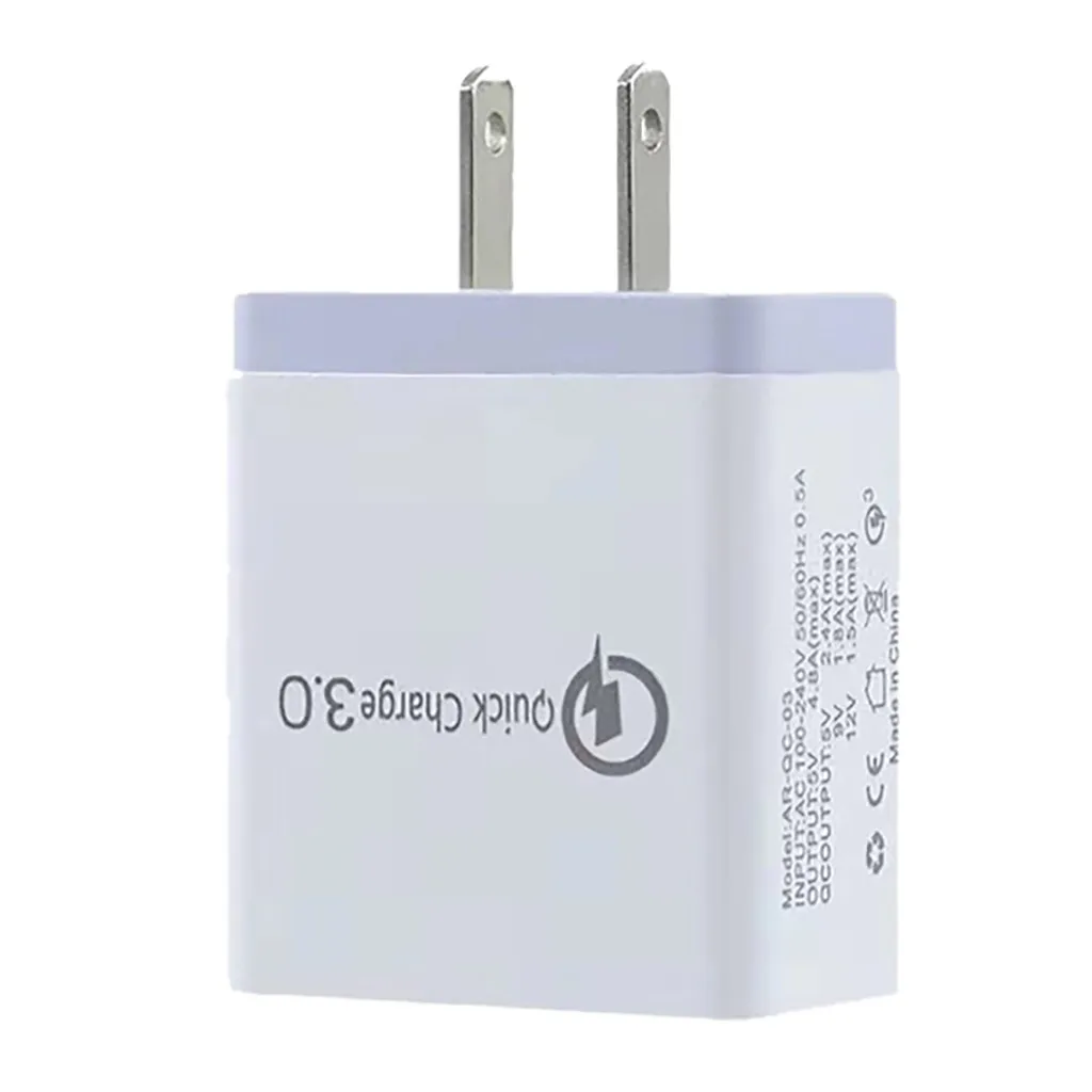 4 порта Быстрая быстрая зарядка 6.1A QC 3,0 USB концентратор настенный адаптер для зарядки Xiaomi Mi Band 4/Band 4 кабель зарядное устройство US Plug EU Plug
