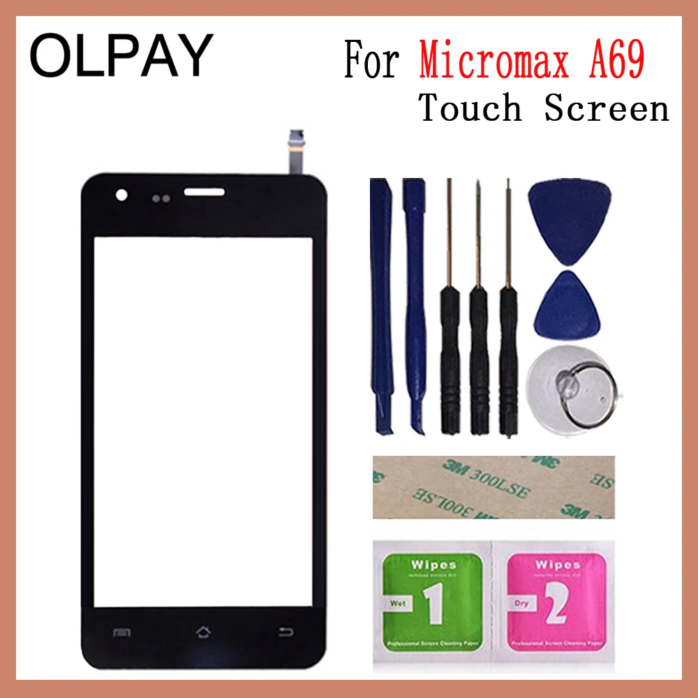 Сенсорная панель дигитайзера Для Micromax A69, переднее стекло, сенсорный тачпад, 4,5 дюймов, сенсорный экран для мобильного телефона
